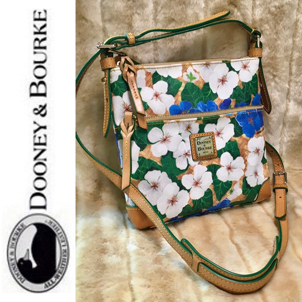 DOONEY & BOURKE blue & white floral Letter Carrier